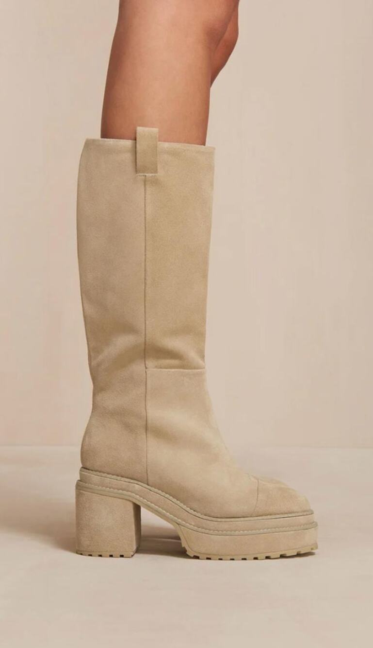 Cult Gaia Hana Suede Mid-calf boots size 36.5 (W 6) 85mm NEW